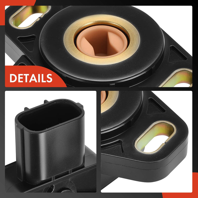 A-Premium TPS Throttle Position Sensor Compatible with Honda Civic 2001 2002 2003 2004 2005, L4 1.7L - Replace# 16400PLRA51, 16400PLRA52