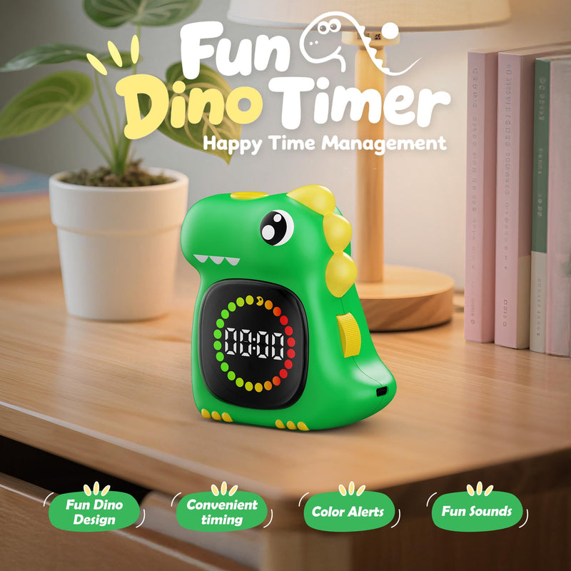 Visual Timer for Kids 99 Minute Digital Cute Kids Visual Timer Classroom Timer for Home School Study Teaching Time Management Countdown Timer Green