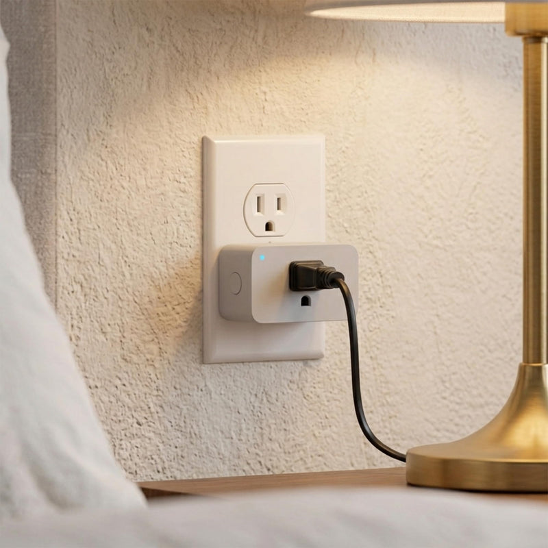 Z-Wave 800 Plug-in Smart Dimmer — Lamp Module for Table & Floor Lamps, 1,300 ft Long Range, Works with Alexa (via Z-Wave Hub), SmartThings, Hubitat, Home Assistant — 200W, S2 Security