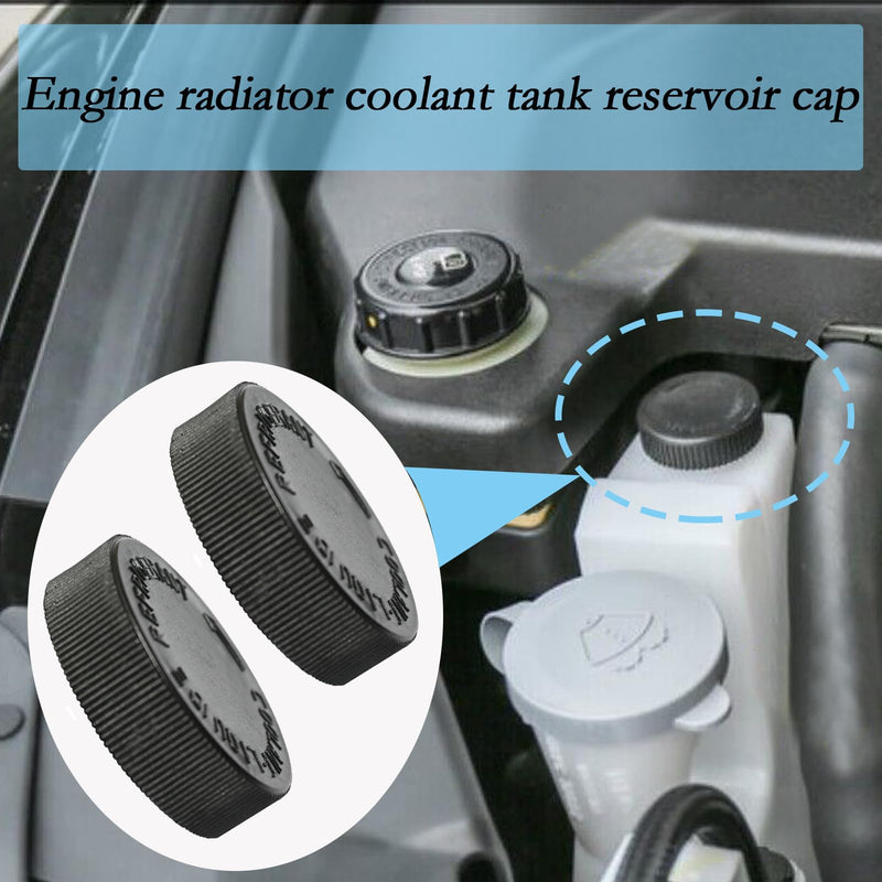 2Pcs 21712-79900 Coolant Overflow Reservoir Tank Black Cap Compatible with Nissan Murano Rogue Versa Quest Compatible with Infiniti EX35 FX37 EX37 G35 Q70 QX50 G25 G37 2003-2017
