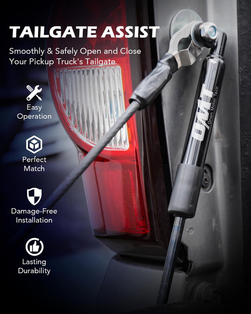 Orion Motor Tech Truck Tailgate Assist, Pickup Tailgate Lift Assist Kit Compatible with 1999 2000 2001 2002 2003 2004 2005 2006 Chevy Silverado GMC Sierra 1500 2500 3500 & 2007 Classic 1500 Models OMT-43100