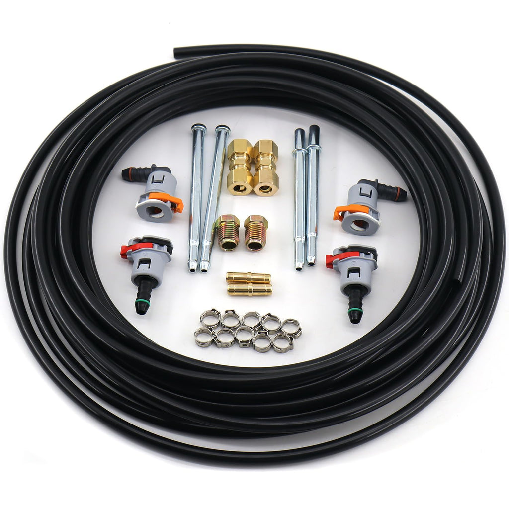 5/16 Fuel Line Repair Kit 5/16 in (8mm), Nylon Fuel Line Replacement Kit 23 Pack FLK-56