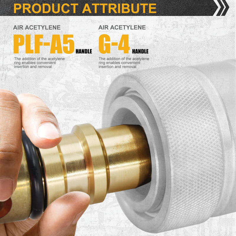A-32 3/4" Air Acetylene Replacement Tip for Turbo Style for PLF-A5 or G-4 Handles, with Flint Striker (A-32 3/4") A-32 3/4"