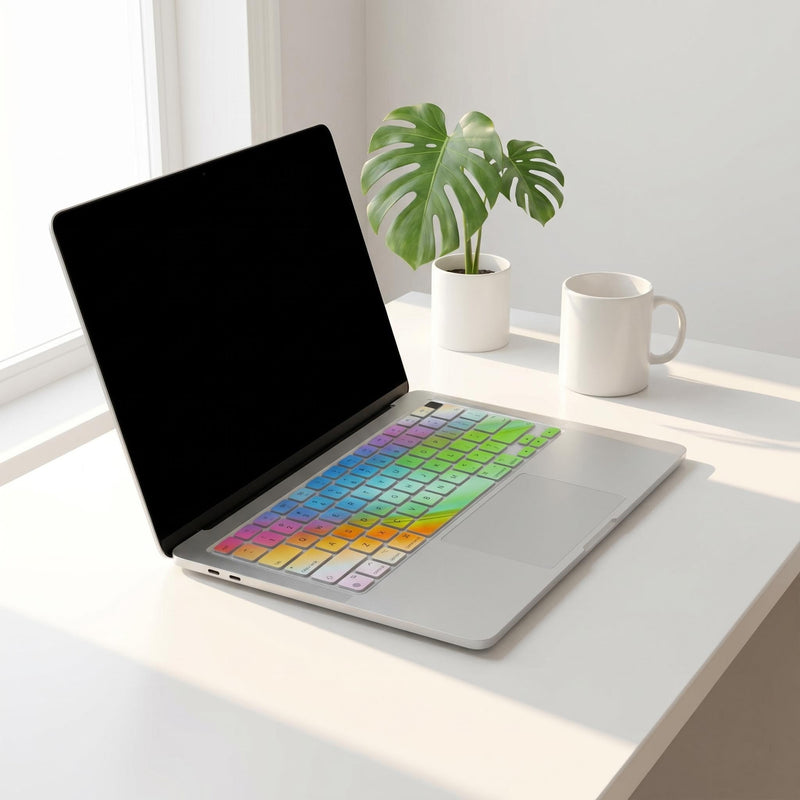 Keyboard Cover Skin Protector Compatible with 2026 MacBook Neo 13" A3404 (Touch ID), Keyboard Cover for MacBook Neo -US ANSI Layout -Colorful