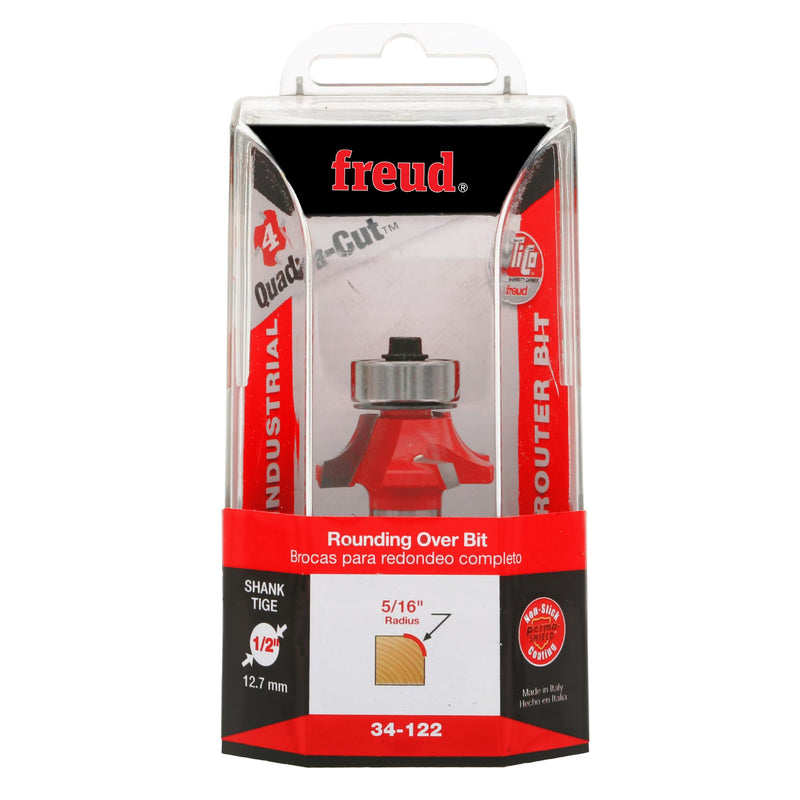 Freud 34-122: 5/16" Radius Rounding Over Bit with 1/2" Shank