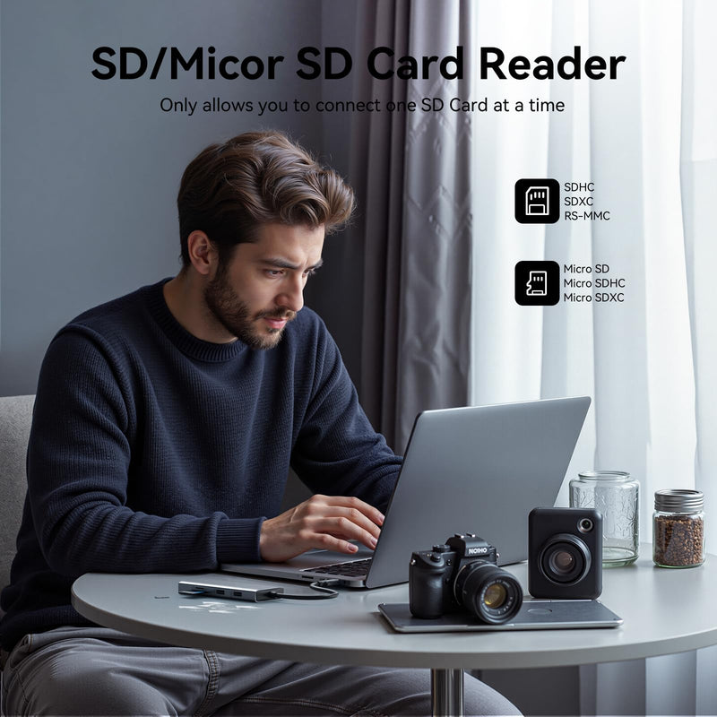 USB C Docking Station Dual Monitor Adapter Laptop Docking Station 3 Monitor 4.2inches