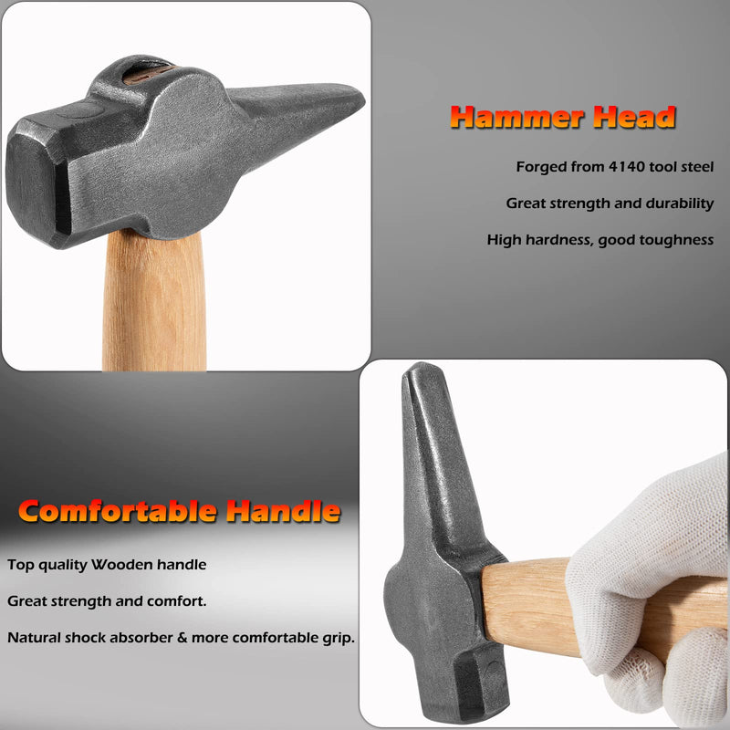 Blacksmith Hammer Eye Punch Top Tools Used with a Striker Ideal for Hot Forging