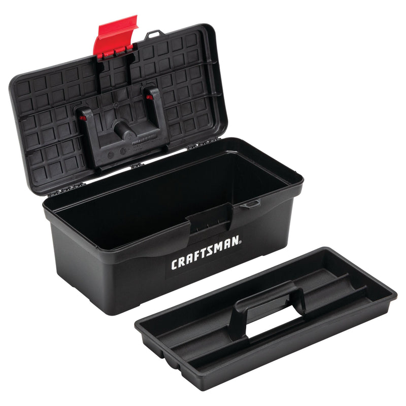 CRAFTSMAN Tool Box, Lockable, 13 in., Red/Black (CMST13004)