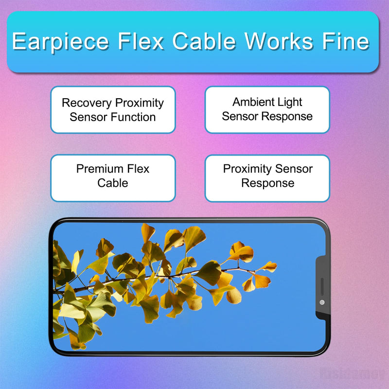 Earpiece Flex Cable Replacement for iPhone 14 Pro Ear Speaker Connector Repair for iPhone 14pro Proximity Ambient Light Sensor Fix for A2650 A2889 A2890 A2891 A2892