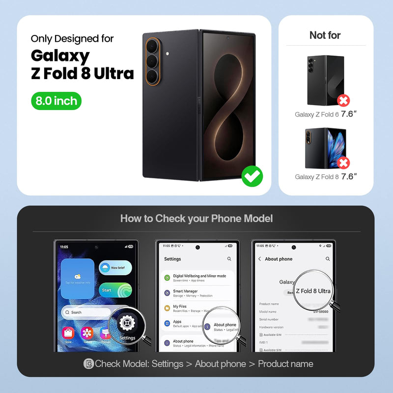 for Samsung Galaxy Z Fold8 Ultra Wallet Case with Credit Card Holder Slots,RFID Blocking PU Leather Flip Kickstand,Women & Men Shockproof Cover Folio Phone Case for Fold 8 Ultra,Dark Purple Dark Purple for Galaxy Z Fold 8 Ultra
