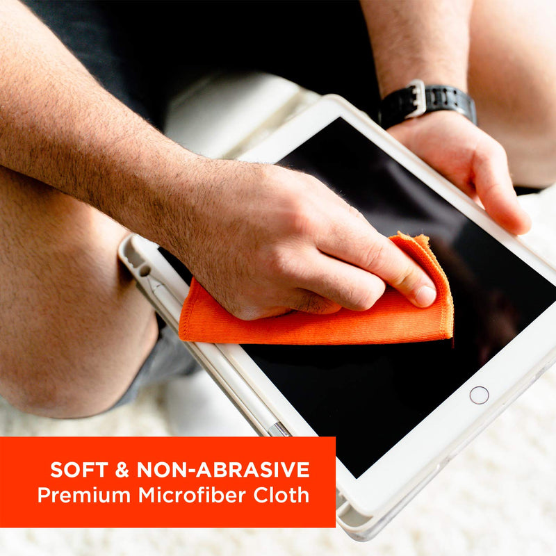 WHOOSH! Screen Cleaner Spray and Wipe - 3.4 fl oz + 1 Microfiber Cloth Wipes - Travel Size Electronic Cleaner for Car, Computer, Laptop, iPad, MacBook, Phone, Watch, Eyeglass - Lens Cleaner Kit