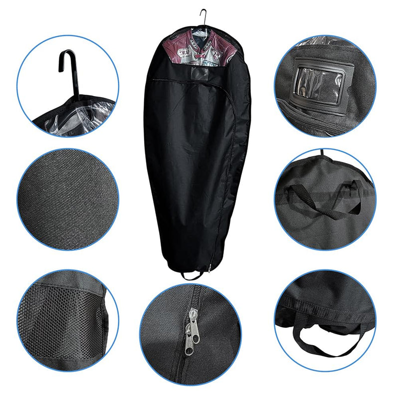 MOTO4U Protective Cover for Leather Suit Motorcycle Leather Suit Protective Cover Racing Suit Bag Anti-dust Protective Cover