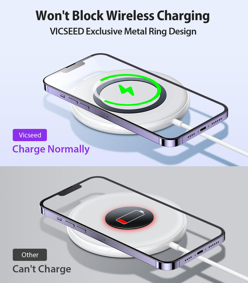 VICSEED for MagSafe Car Mount [Strongest Magnet Power] Car Phone Holder | Magnetic Phone Holder for Car Vent 360 Adjustable Magnetic Phone Mount for iPhone 17 Pro Max 16 15 14 13 12 Plus Mini Purple