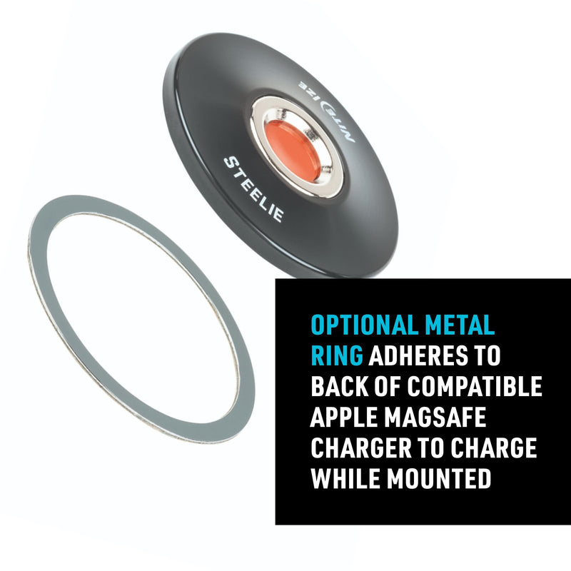Nite Ize Steelie Windshield Kit - Magnetic Cell Phone Holder for Car Accessories - Sturdy Car Windshield Mount for Cell Phones - Orbiter Plus