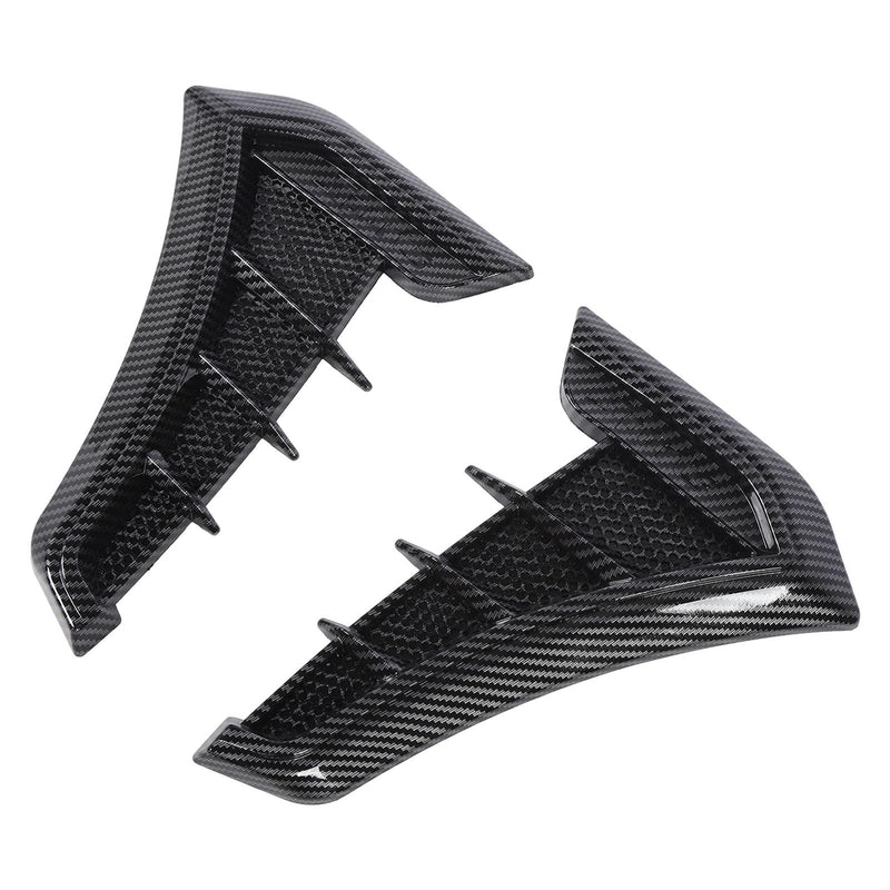 Side Vent Trim 1 Pair Side Vent Trim Sporty Look Enhanced Performance Side Mudguard Air Wing Vent Trim Sticker for 1 Series E90 E91 (Carbon Fiber Style) Carbon Fiber Style