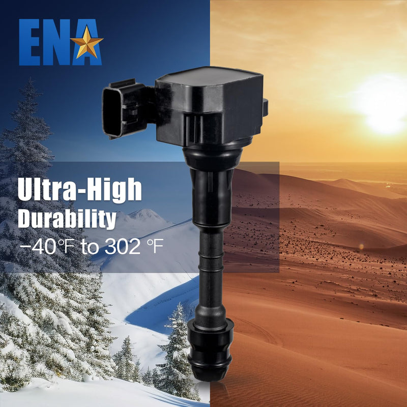 ENA Set of 1 Ignition Coil Pack Compatible with Nissan Infiniti Suzuki I35 QX4 Altima Frontier Maxima Murano NV1500 NV2500 NV3500 Quest 2002-2021 V6 3.5L 4.0L Replacement for UF349 5C1403 224338J115