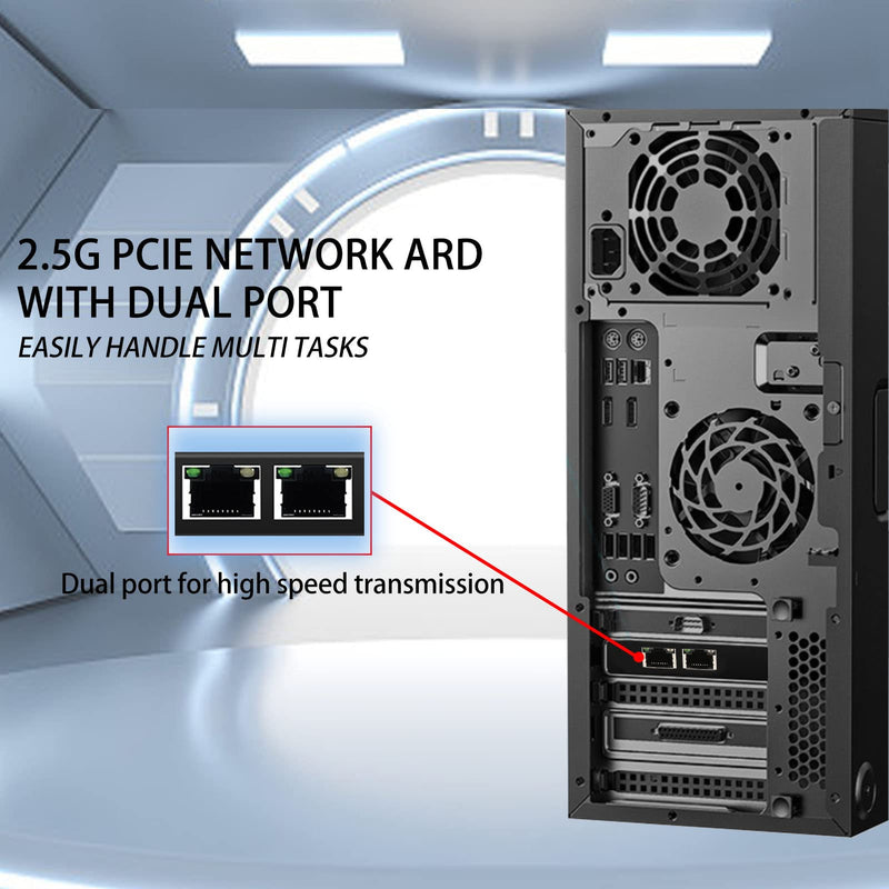 2.5G Gigabit Port NIC I226 V Port Ethernet Adapter PCIe Gaming NIC for Gaming Office for Windows for Mac OS