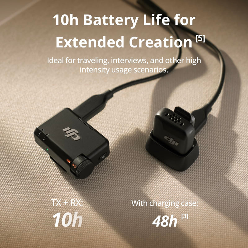 DJI Mic Mini (2 TX + 1 RX), Detail-Rich Audio, Wireless Lavalier Microphone for Camera/Android, 2-Person Vlog, Team Production Mic Mini (2 TX + 1 RX) Single