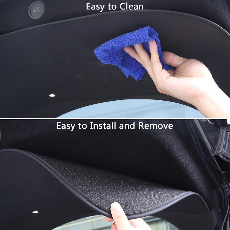 Rear Trunk Tailgate Mat for Tesla Model Y Juniper 2025 2026 Leather Protective Pad Trunk Protector Mat All Weather Interior Door Liners for New Model Y Launch Series