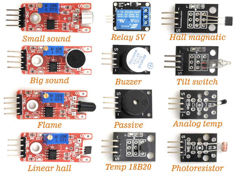 38 in 1 Sensor Module kit for Arduino Rapsberry Pi Project