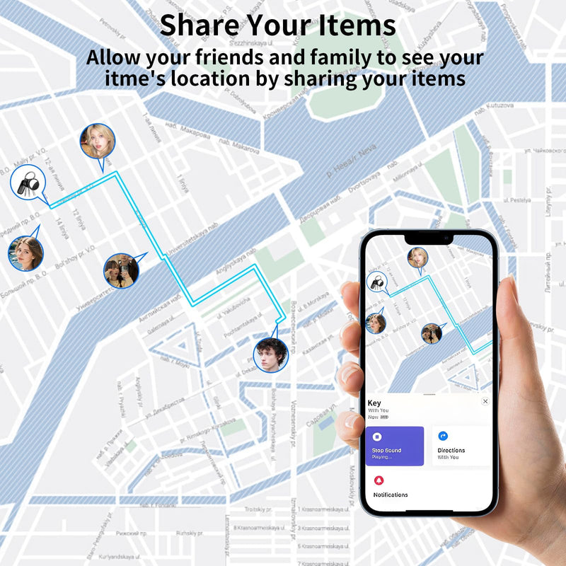 GPS Tracker for Vehicles No Subscription Works with Find My(iOS Only)Hidden | Magnetic Case Mini Car Locator Real-Time Global Tracking Device for Vehicles Motorcycles Waterproof Key Finder No Monthly Fee Black