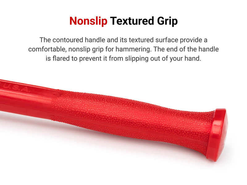 TEKTON 26 oz. Flat Steel Face Dead Blow Hammer | HDB40026 | Made in USA 26 oz.