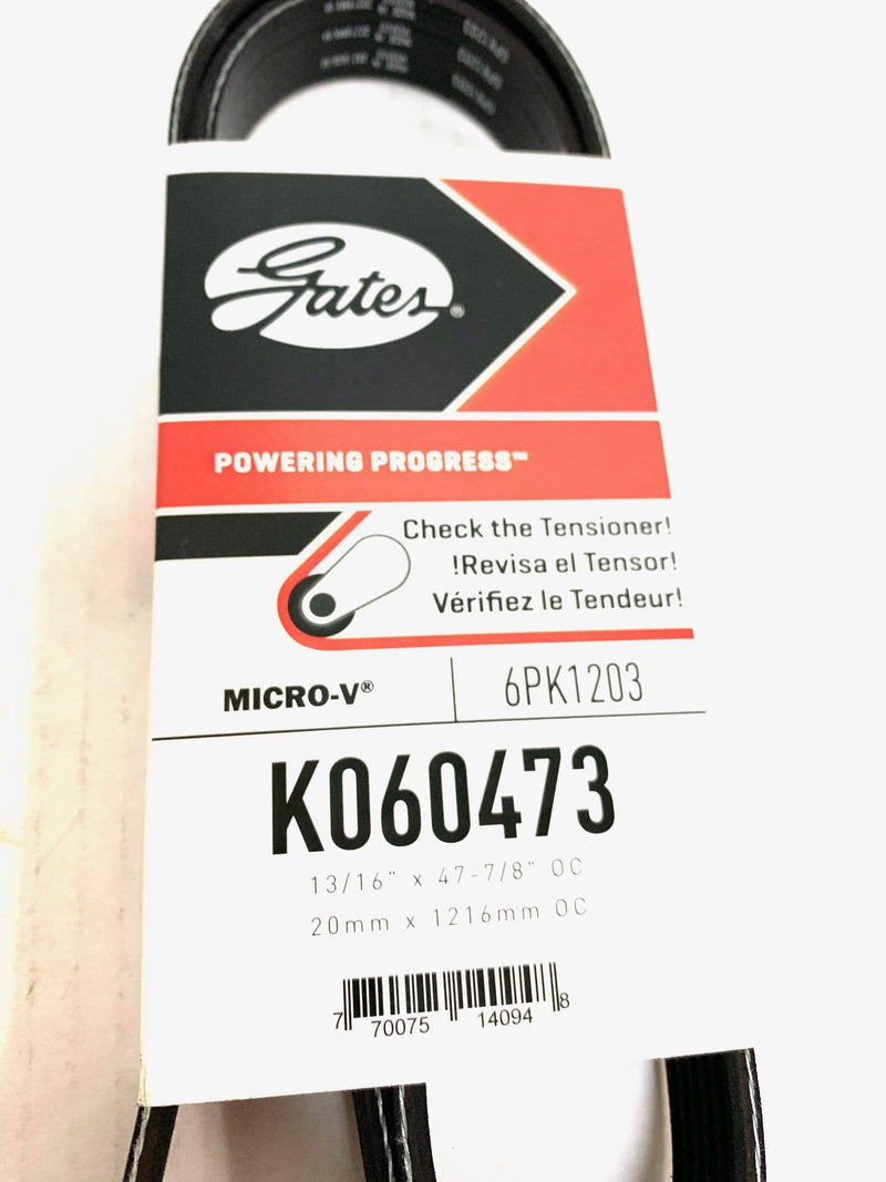 Gates K060473 Micro-V Serpentine Drive Belt