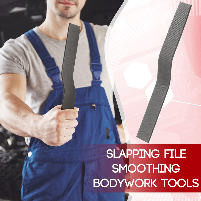 Lasnten Slapping File Coarse Cut Shrinking Metal Smoothing Bodywork Tools Auto Body Hammer for Smoothing and Alignment Files Tools for Metal Auto Dent Repair Slapper
