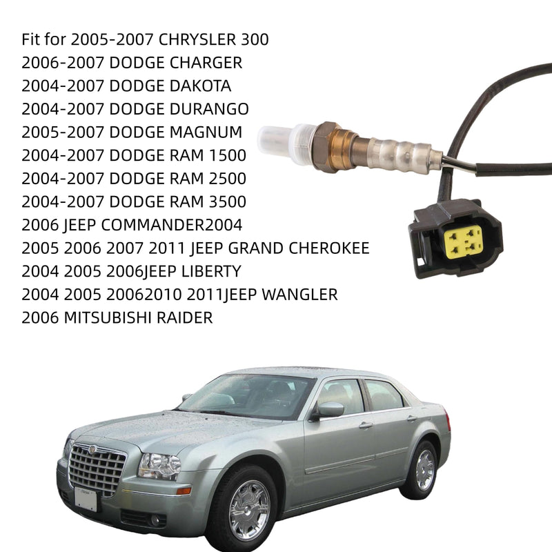 Oxygen O2 Sensor Upstream Downstream for Chry 300, for Dodge Challenger Charger Dakota Durango Grand Caravan Journey Neon Nitro, for Jeep Commander Grand Cherokee Wrangler JK 234-4587 56028994AA 2PCS 2