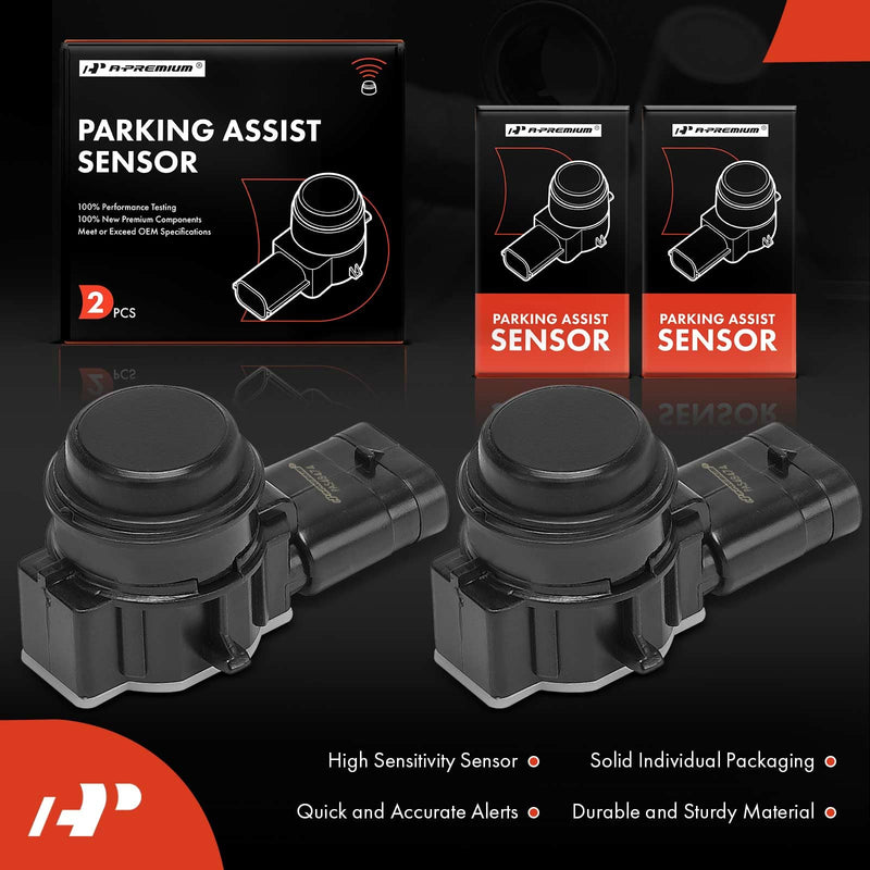A-Premium 2-PC Reverse Backup Parking Assist Sensor Compatible with Tesla Models - Model S 2012-2021, Model X 2016-2021, Replace# 1048474-00-A