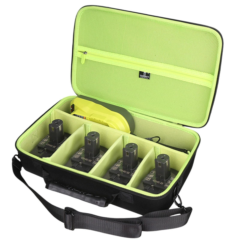 Tourmate Hard Storage Case for Ryobi 18V/PBLMT50B ONE+ HP 18-Volt Multi Tool - Travel Case for Milwaukee 2836-20/2526-20 M12 Multi-Tool(Box for Sale) (Black & Green, M) Black & Green