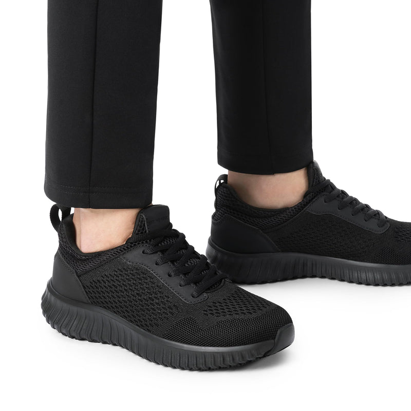 Bruno Marc Women's Non Slip Work Shoes Walking Black & Lightweight Food Service Chef Kitchen Restaurant Resistant Sneakers 8 All Black