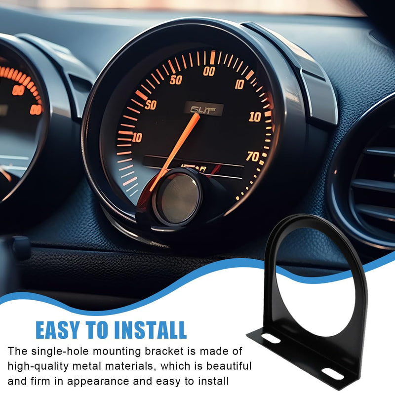 52mm Gauge Mount, 2 Inch Single Hole Gauge Mounting Panel Bracket Pod, Universal Meter Gauges Pillar Mount Pod Holder Automotive Accessories for Car, Truck, Boat and More (1PC) 1PC