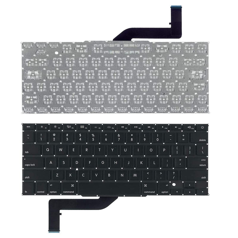 New US Keyboard with Flex Cable + Screw Kit Replacement for MacBook Pro Retina 15" A1398 (Mid 2012- Mid 2015) 661-8311 661-02536 Keyboard US Layout