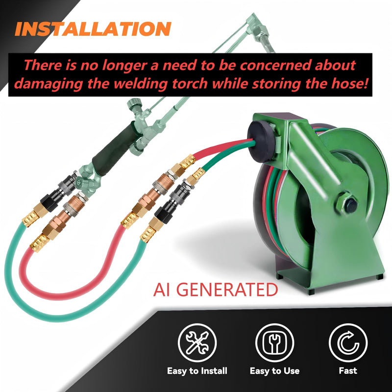 Oxy Acetylene Torch Quick Connects Fittings| Fit 9/16"-18 B Fittings | QDB10 Heavy-duty Safe and Durable Design| Brass |Stainless Steel |Special Corrosion-Resistant Materials|OEM