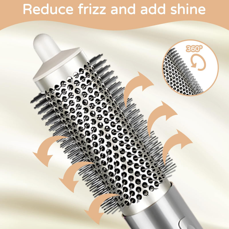 Round Volumizing Brush For Shark Hot Brush Replacement,For Shark Flexstyle Attachments, Suitable For Straight, Wavy, Curly And Coily Hair