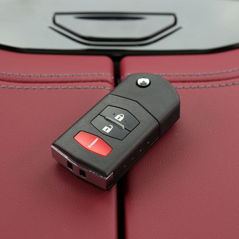 Key Fob Remote Replacement Compatible with 2006-2015 Mazda 5, 2011-2015 Mazda 2/3, 2007-2013 CX7/CX9, Keyless Entry, BGBX1T478SKE125-01, 2 Pack