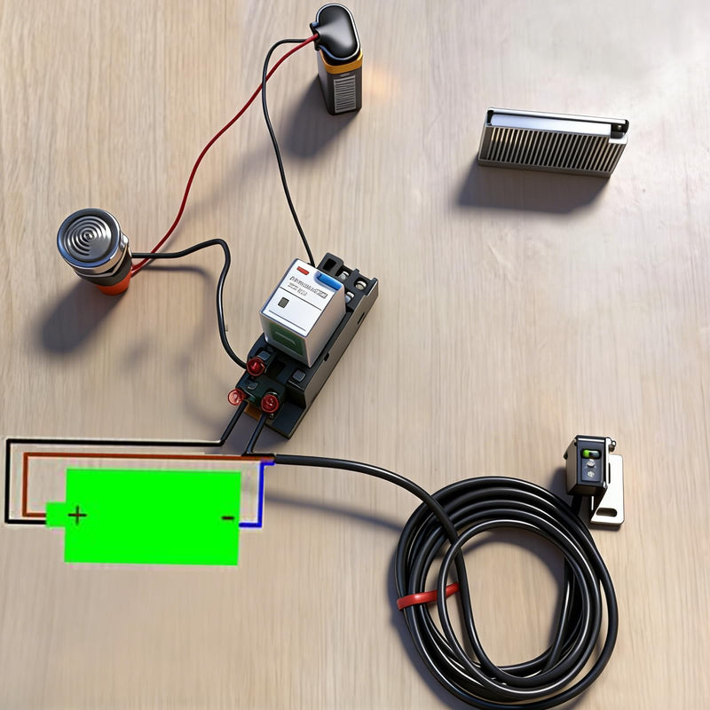 Twidec/ 0-2M Adjustable Indoor Wall Mounted Photoelectric Beam Sensor NPN (NO Or NC Switchable) photoelectric Sensor Switch Proximity Switch 2m line Cable Induction with Reflector Panel E3Z-R61-Z-G