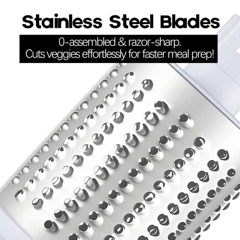 Cheese Grater Hand Crank, Rotary Vegetable Shredder with Handle and Strong Suction base, 3 in 1 Kitchen Speed Spin Veggie Slicer Nut Grinder for Pizza Top, Hash brown, Salad and More (Black) Stainless Steel + Plastic (BPA Free) Black
