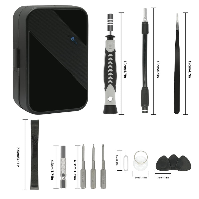 Precision Screwdriver Set, 130 in 1 Electronics Magnetic Screwdriver Set with 120 bits Repair Tool Kit for Computer, PC, Laptop, Phone, Mac, Tablet, Home DIY, Game Consoles, Glasses, Watch 130 in 1 Precision Screwdriver Set