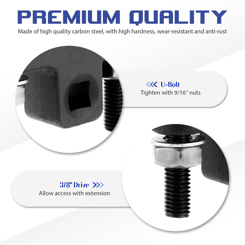 DASBET Inner Tie Rod Removal Tool 3/8" Universal Low Profile Tool for Inner Tie Rod Ball Joint Removal and Installation