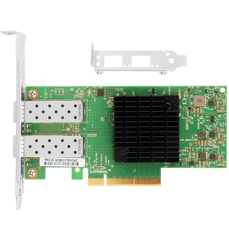 for Mellanox ConnectX4 LX 25Gb Ethernet Network Adapter, Compare to MCX4121A-ACAT, Dual SFP28 Ports PCIe 3.0X8, RDMA, 25Gigabit NIC for Windows/Windows Server/Linux