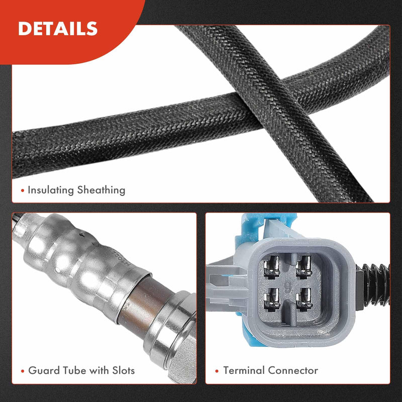 A-Premium 4Pcs O2 Oxygen Sensor Upstream and Downstream Compatible with Cadillac, Chevy & GMC Models - Escalade, Silverado 1500 04-05, Suburban 1500 03-04, Tahoe, Sierra 1500 03-05, Yukon 03-04 - 5.3L
