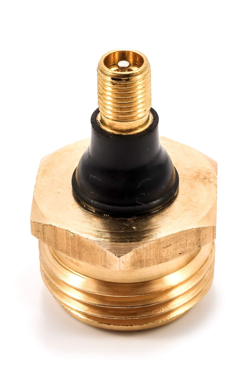 Camco RV Brass Blow Out Plug - Essential RV Winterizing Tool - Heavy-Duty Brass Construction - Helps Clear Your Water Lines During RV Winterization and Dewinterization (36153) 5.50 x 3.63 x 1.24 Inches