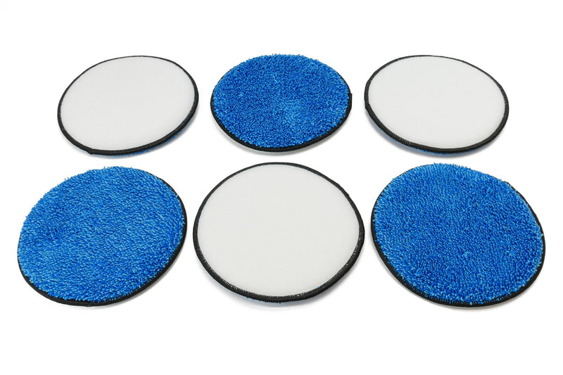 U.F.O. Pads - Upholstery/Fabric Orbital Microfiber Pads - 6 Pack (6 in.) 6 in.