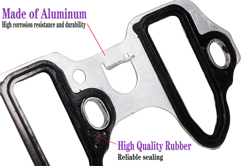 MS98016T For Chevy Silverado 5.3 Intake Manifold Gasket Ls Ls2 Ls3 Ls6 Chevrolet Sierra Avalanche Escalade Yukon Tahoe Suburban Intake Manifold Gasket Sealing 4.8 5.3 6.0 6.2L 89060413 MIS16340 MS98016T