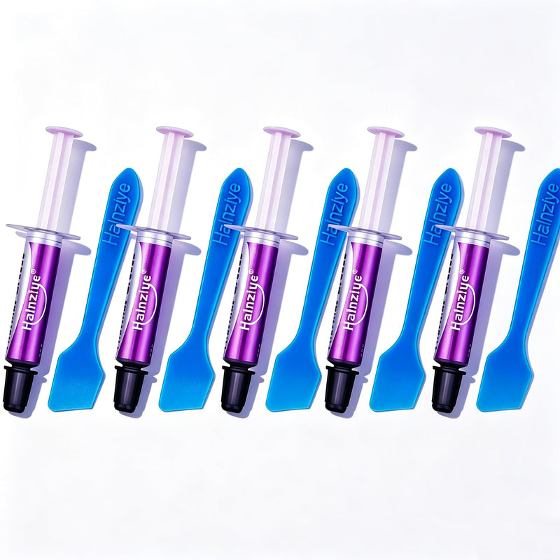 5PCS Thermal Paste Kit HY810 5G/Pcs,Compatible All Processors CPU,GPU -PC,PS4,Collocation Heatsink Thermoelectric Cooler Compatible with Gaming Consoles/Devices
