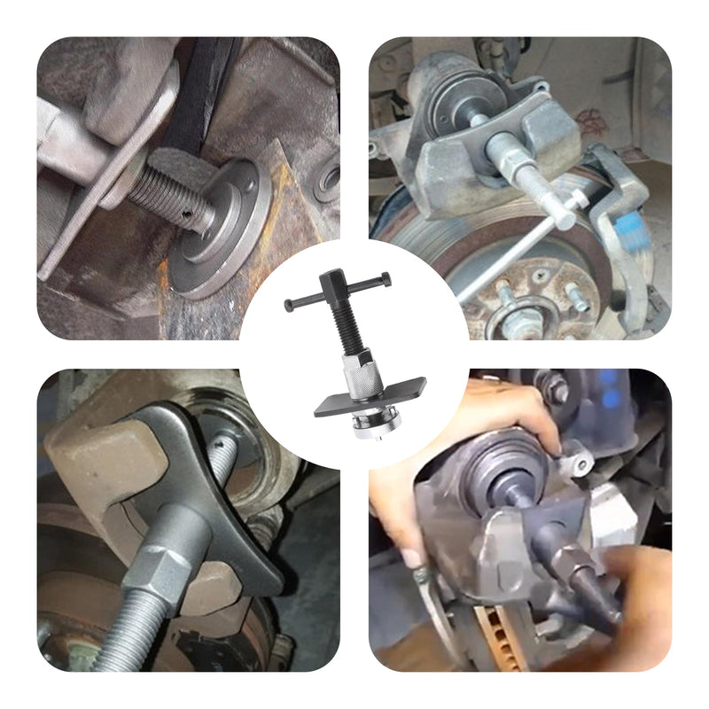 Car Disc Brake Caliper Piston Rewind Tool, 3pcs/Set Brake Piston Wind Back Tool, Auto Rear Brake Pad Wind Back Right Handle Tool, Universal for RV, SUV, Truck