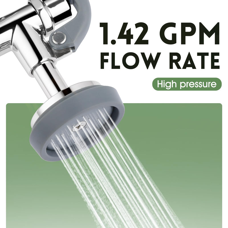 Pre Rinse Sprayer Valve with Handle Grip Assembly (Grey) Gray