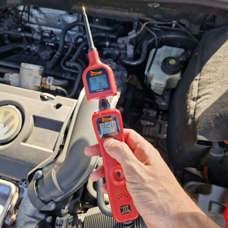 Power Probe Amp Adapter Tip for Live Current in Automotive Electrical Diagnostics